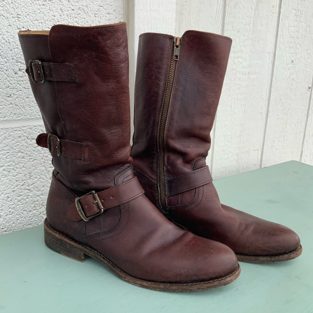 Frye Buckle Boots